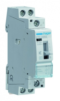 Contacteur pour double tarif type 2f bobine 230 v 50 hz 25 a 250 v ~ silencieux. disponible abidjan cote d'ivoire.