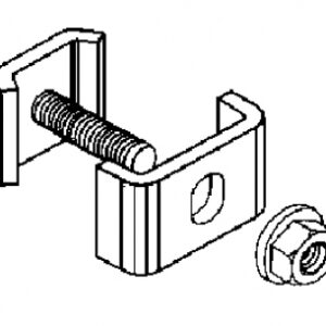 Contre-éclisse pour bfr 30/60 tige filetée et écrou acier galva. disponible abidjan cote d'ivoire.