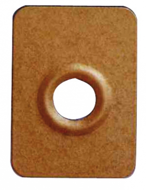 Contre plaque pour verrou " city " trou ø 23 mm , bronzé or. disponible abidjan cote d'ivoire.