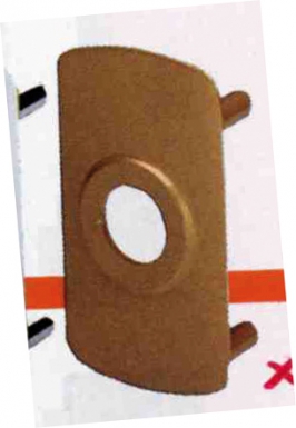 Contreplaque de sécurité vernie pour verrou "cyclop". disponible abidjan cote d'ivoire.