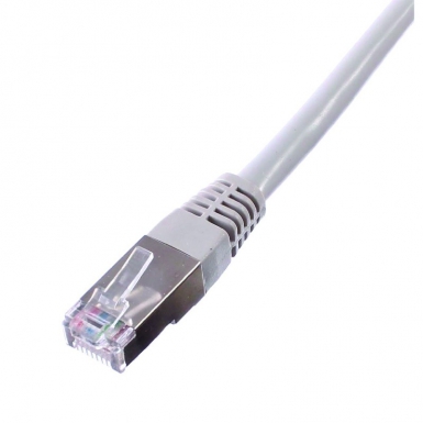 Cordon rj45 cat 6 100 ohms blinde ftp lszh gris - longueur 20,00 m. disponible abidjan cote d'ivoire.