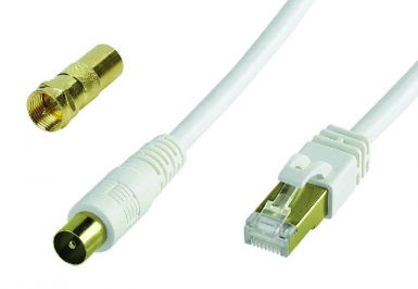Cordon rj45 / tv 9,52 - 2m. disponible abidjan cote d'ivoire.