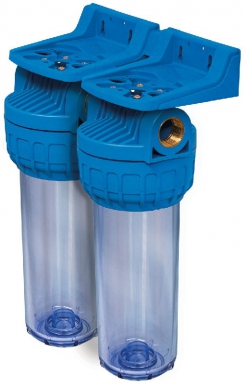 Corps de filtre duplex - nu 20x27 - pression de service maxi : 3 bars. disponible abidjan cote d'ivoire.