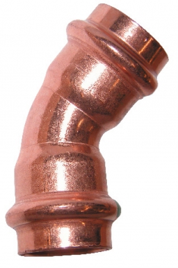 Coude 45° cuivre double femelle - à sertir - ø 35. disponible abidjan cote d'ivoire.