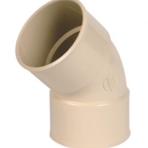 Coude à 45° ff ø 80 à coller pour gouttière de 25 - coloris sable. disponible abidjan cote d'ivoire.