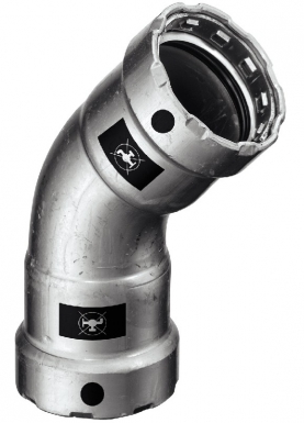 Coude 45° ff acier megapress ø 33x42. disponible abidjan cote d'ivoire.