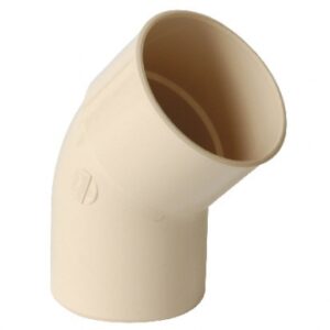 Coude à 45° mf ø 80 à coller pour gouttière de 25 - coloris sable. disponible abidjan cote d'ivoire.