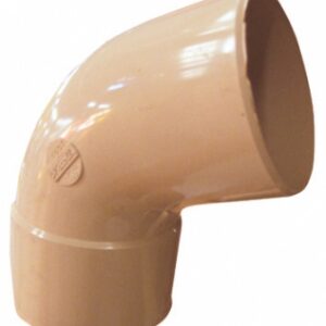 Coude à 67°30 mf ø 100 à coller pour gouttière de 33 - coloris sable. disponible abidjan cote d'ivoire.