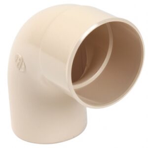 Coude à 87°30 mf ø 80 à coller pour gouttière de 25 - coloris sable. disponible abidjan cote d'ivoire.