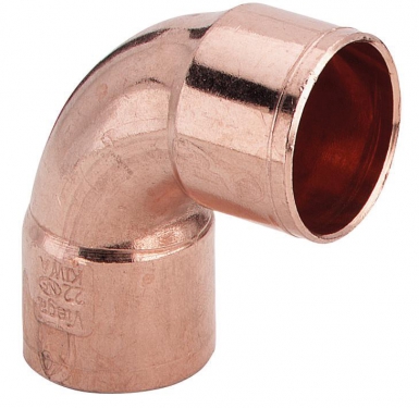 Coude 90° cuivre petit rayon double femelle - ø 16. disponible abidjan cote d'ivoire.