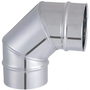 Coude 90° tyral inox rigide 3 parties soudé 304 - ø 180 mm. disponible abidjan cote d'ivoire.