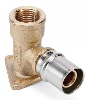 Coude applique fluxo à sertir, femelle à visser 20x1/2". disponible abidjan cote d'ivoire.