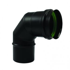 Coude avec joint apollo pellets simple paroi inox ø intérieur 80 mm angle du changement de direction 87°. disponible abidjan cote d'ivoire.