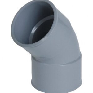 Coude femelle 45° ø 50 série évacuation à coller pour tube en pvc rigide. disponible abidjan cote d'ivoire.