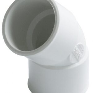 Coude femelle-femelle 45° ø 32 en pvc blanc. disponible abidjan cote d'ivoire.