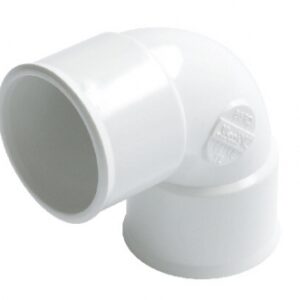 Coude femelle-femelle 87°30 ø 40 en pvc blanc. disponible abidjan cote d'ivoire.
