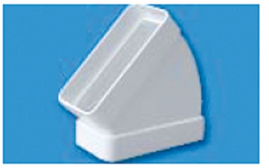 Coude horizontal rectangulaire 45° chm 200 - 55x110. disponible abidjan cote d'ivoire.