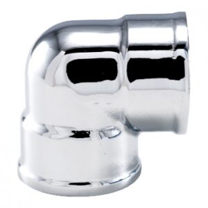 Coude laiton chromé double femelle - filetage 12 x 17. disponible abidjan cote d'ivoire.