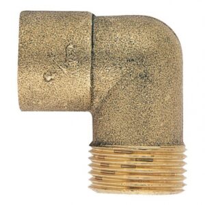 Coude laiton fer cuivre mâle filetés et à souder - fer 12x17, cuivre 12/14. disponible abidjan cote d'ivoire.