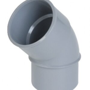 Coude mâle-femelle 45° ø 80 série évacuation à coller pour tube en pvc rigide. disponible abidjan cote d'ivoire.