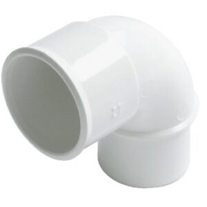 Coude mâle-femelle 87°30 ø 40 en pvc blanc. disponible abidjan cote d'ivoire.