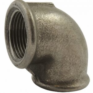 Coude n°90 - 90° petit rayon femelle, noir, filetage 20x27. disponible abidjan cote d'ivoire.