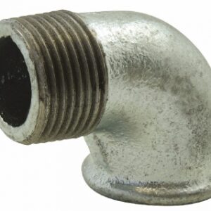 Coude n°92 - 90° petit rayon mâle-femelle, galva, filetage 15x21. disponible abidjan cote d'ivoire.