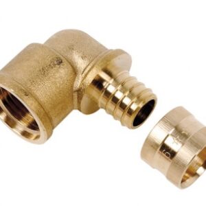 Coude per terminal laiton sortie femelle -  ø tube 16 - 15 x 21. disponible abidjan cote d'ivoire.