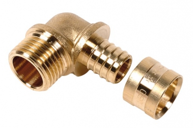 Coude per terminal laiton sortie mâle - ø tube 12 - 15 x 21. disponible abidjan cote d'ivoire.