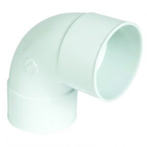 Coude pour tube de descente eau pluviale femelle/femelle 87° ø100 blanc. disponible abidjan cote d'ivoire.
