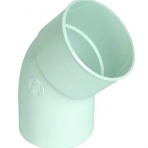 Coude pour tube de descente eau pluviale male/femelle 45° ø100 blanc. disponible abidjan cote d'ivoire.