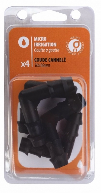 Coudes cannelés 16x16 mm - blister 4 pièces. disponible abidjan cote d'ivoire.