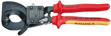 Coupe câble cuivre à cliquet - tête laquée - bicolores à double composantes 1000v - long. disponible abidjan cote d'ivoire.