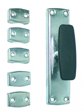 Crémone csi en applique boîtier zingué bouton pvc pour tringles demi-rondes 16x5. disponible abidjan cote d'ivoire.