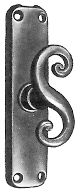 Crémone map pour tringles à plaquer 1/2 ronde 16x6 fer noir​ ​. disponible abidjan cote d'ivoire.