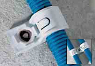 Crochet plastique simple spit p-clip ø 20 - pour gaines au sol - boîte de 100. disponible abidjan cote d'ivoire.