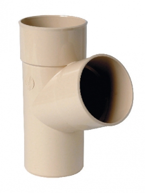 Culotte à 67°30 ø 100 à coller pour gouttière de 33 - coloris sable. disponible abidjan cote d'ivoire.