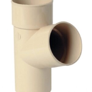 Culotte à 67°30 ø 80 à coller pour gouttière de 25 - coloris sable. disponible abidjan cote d'ivoire.