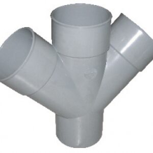 Culotte et embranchement mâle-femelle 45° double ø 100 série évacuation à coller. disponible abidjan cote d'ivoire.