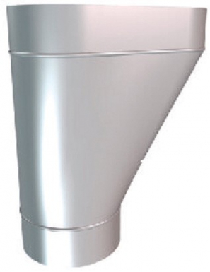 Cuvette de branchement ø 100 pour gouttière de 33 - zinc. disponible abidjan cote d'ivoire.