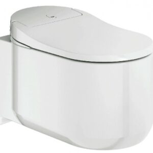 Cuvette suspendue sensia arena - sans bride - détection de présence infrarouge - abattant, douchettes eau chaude, séchage, extraction des odeurs. disponible abidjan cote d'ivoire.