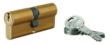 Cylindre de serrure 35 x 35 mm 3 clés laiton. disponible abidjan cote d'ivoire.