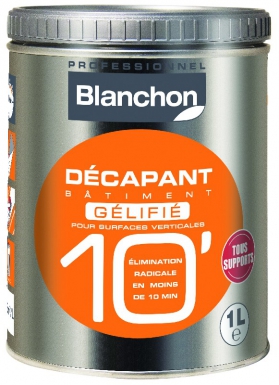 Décapant bâtiment 10' gélifié - rendement indicatif : 4-5 m²/l - cond. disponible abidjan cote d'ivoire.