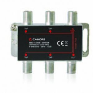 Dérivateurs standards vde 415 dérivateurs 4 sorties, pertes dérivation 15 db, pertes passage 5-1000 mhz 3 db, pertes passage 1000-2300 mhz 3,7 db. disponible abidjan cote d'ivoire.