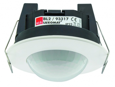 Détecteur de mouvement plafonnier modèle bl2 1 canal  ip23 / classe ii 0,3 w ø 80 x 61 mm - blanc. disponible abidjan cote d'ivoire.