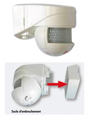 Détecteur  " luxomat lc-click 200 " angle de détection 200° - noir. disponible abidjan cote d'ivoire.