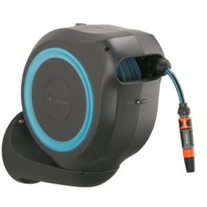 Dévidoir automatique mural rollup m 20 m - gardena (bleu turquoise). disponible abidjan cote d'ivoire.