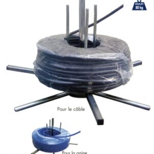 Dévidoir portatif " satellite " pour les couronnes de câble et de gaine. disponible abidjan cote d'ivoire.