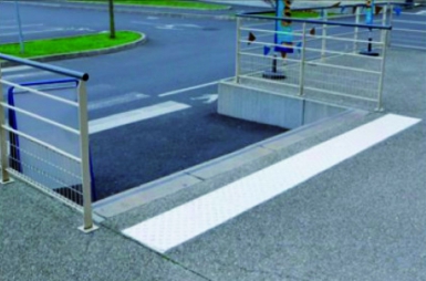 Dalle podotactile polyuréthane pour l'extérieur à coller dim. disponible abidjan cote d'ivoire.