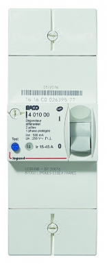 Disjoncteur de branchement enedis bipolaire différentiel 500ma instantané - 45a. disponible abidjan cote d'ivoire.